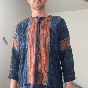 Unique unisex handmade embroidered shirt/jacket